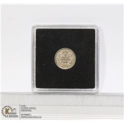 1902 EDWARDIAN CANADA SILVER 5 CENT "FISH SCALE"