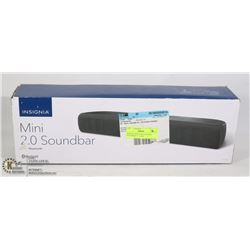 INSIGNIA MINI 2.0 BLUETOOTH SOUNDBAR 12" LONG