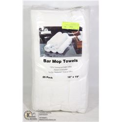 NEW 25 PACK BAR MOP TOWELS 100% COMMERCIAL