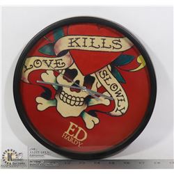 ED HARDY WALL CLOCK