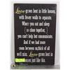 Image 1 : LOVE MOTIVATIONAL WALL DISPLAY