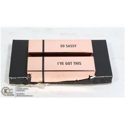 2 NEW REALHER MOISTURIZING LIPSTICKS - DARK PINK &