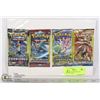 Image 1 : FOUR SEALED POKEMON 3 CARD PACKS