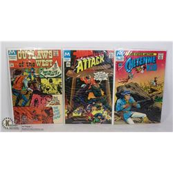 THREE 35 CENT COMICS