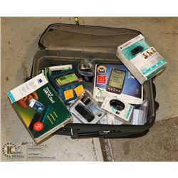 SUITCASE CONTAINING:3 NEW LOGITECH WIRELESS MOUSE