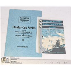 SOUVENIR PROGRAM 1924-1925 STANLEY CUP SERIES & GM