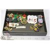 Image 1 : CIGAR BOX OF 30+ LAPEL PINS