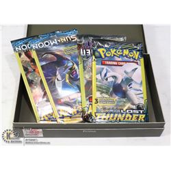 FOUR SEALED POKEMON 3 CARD PACKS