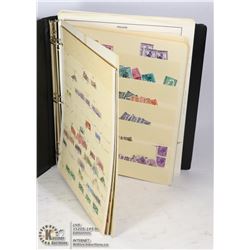 10 PG BINDER STAMP COLLECTION FROM 1919. ESTATE