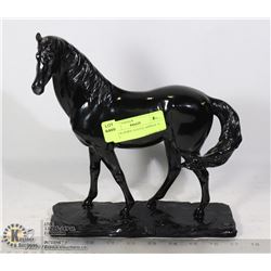 BLACK HORSE STATUE APPROX. 10 TALL