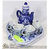 Image 1 : SAKE CERAMIC TEA SET WITH TRAY