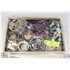 Image 1 : LARGE CARDBOARD BOX OF ASSORTED VINTAGE JEWELRY