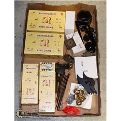 LARGE FLAT OF ASSORTED WIND CHIMES