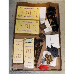 LARGE FLAT OF ASSORTED WIND CHIMES