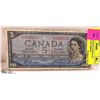 Image 1 : 1954 DEVILS FACE CANADA $5 BANKNOTE D/C PREFIX
