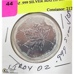 TROY  OZ .999 SILVER MAPLE LEAF COIN