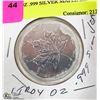 Image 1 : TROY  OZ .999 SILVER MAPLE LEAF COIN