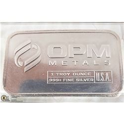 1OZ .999 SILVER BAR