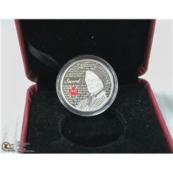 2013 $4 FINE SILVER LAURA SECORD CANADA COIN