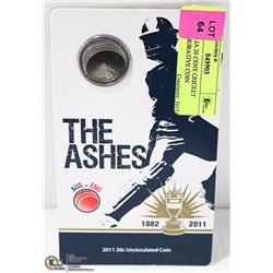 AUSTRALIA 20 CENT CRICKET COMMEMORATIVE COIN