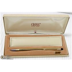 VINTAGE 10K GOLD FILLED CROSS PEN IN CASE