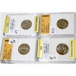 LOT OF 4 MINTSTATE USA QUARTERS IN HOLDERS