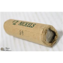 UNCIRCULATED ROLL OF 1968 CANADA 5 CENT COINS