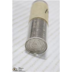 UNCIRCULATED ROLL OF 1963 CANADA 5 CENT COINS
