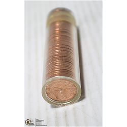 1964 BRILLIANT UNCIRCULATED MINT PENNIES IN ROLL