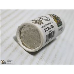 MINT SEALED ROLL OF CANADA 50 CENT COINS 2019