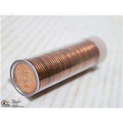 1959 BRILLIANT UNCIRCULATED MINT PENNIES IN ROLL