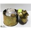 Image 1 : TOBACCO HUMIDOR WITH LARGE COIN/TOKEN COLLECTION