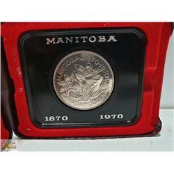 1970 CANADA SILVER DOLLAR MANITOBA IN CASE