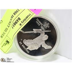 CALGARY 1988 HOCKEY SILVER COIN