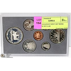 1985 CANADIAN MINT SET WITH SILVER DOLLAR