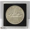 Image 1 : 1957 CANADA .800 FINE SILVER DOLLAR COIN