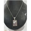Image 1 : STERLING SILVER NECKLAGE & PENDANT WITH MOTHER