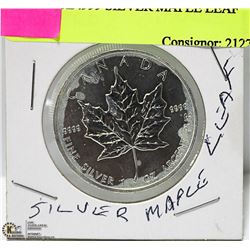 TROY  OZ .999 SILVER MAPLE LEAF COIN