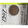 Image 1 : 1907 INDIAN HEAD PENNY