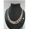 Image 1 : 16" STERLING TWO-TONE FASHION CHAIN C. 1960S