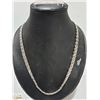 Image 1 : 24" STERLING SILVER CHAIN 40 GRAMS IN WEIGHT