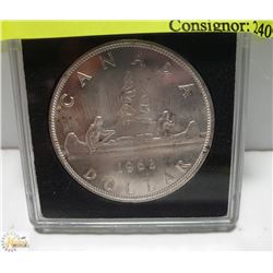 1963 CANADIAN SILVER DOLLAR, HIGH GRADE