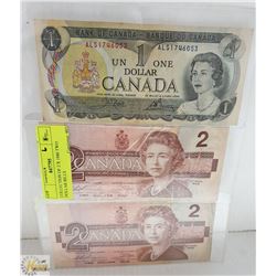 COLLECTION OF 2 X 1986 TWO DOLLAR BILLS