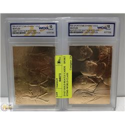 23 KT GOLD BEATLE CARDS  SPORTSTIME-WORLD CLASS