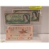 Image 1 : 1954 CANADA  REPLACEMENT $1 AND 1986 $2 BILLS