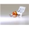 Image 2 : 14) 10 K WHITE GOLD YELLOWISH BROWN DIAMOND RING