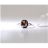 Image 1 : 17) 10 KARAT WHITE GOLD BROWN DIAMOND RING