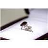 Image 2 : 17) 10 KARAT WHITE GOLD BROWN DIAMOND RING