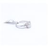 Image 3 : 6)  10 KARAT WHITE GOLD FANCY CUT DIAMOND RING