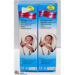 SET OF 2 DIGITAL THERMOMETERS FULL FEATURES